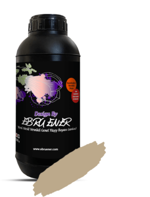 Ebru Ener Anka Vernikli Genel Yüzey Boyası Kum Beji 1 kg. ile eşyalarınızın rengini bir günde değiştirebilirsiniz.