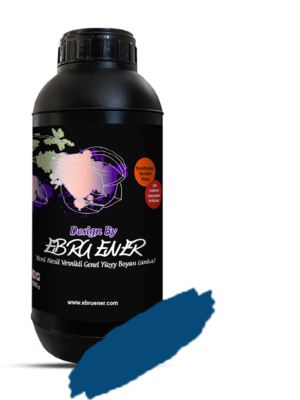 Ebru Ener Anka Vernikli Genel Yüzey Boyası Ebru Mavi 1 kg. ile eşyalarınızın rengini bir günde değiştirebilirsiniz.