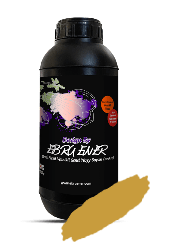 Ebru Ener Anka Vernikli Genel Yüzey Boyası Antik Sarı 1000 gr.