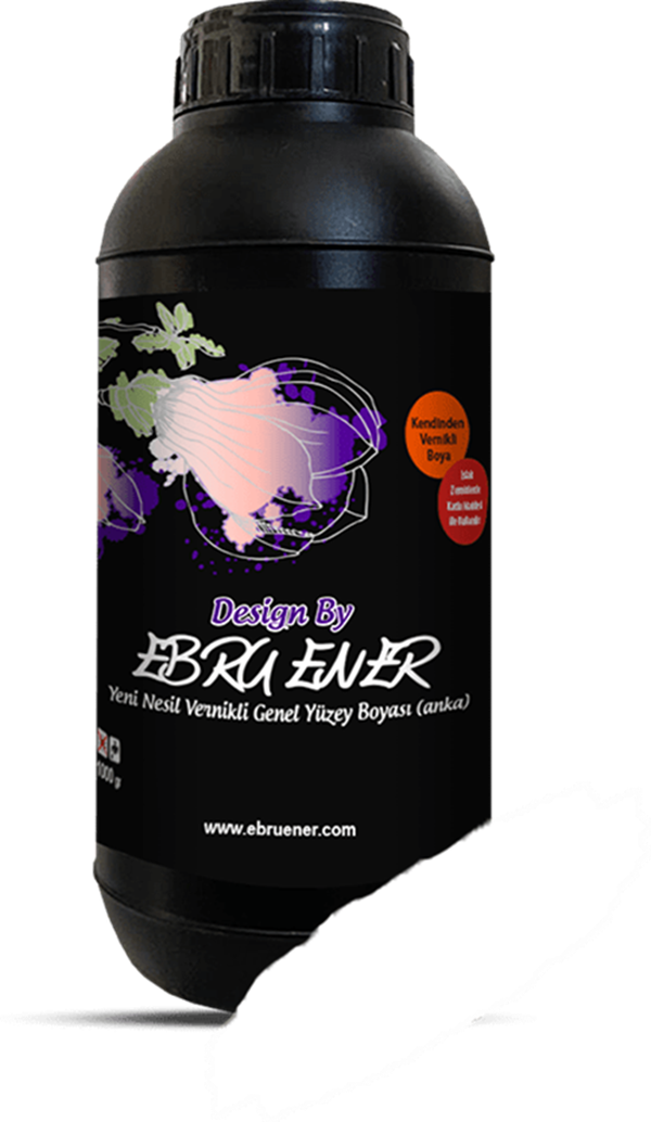 Ebru Ener Anka Vernikli Genel Yüzey Boyası Beyaz 1000 gr.