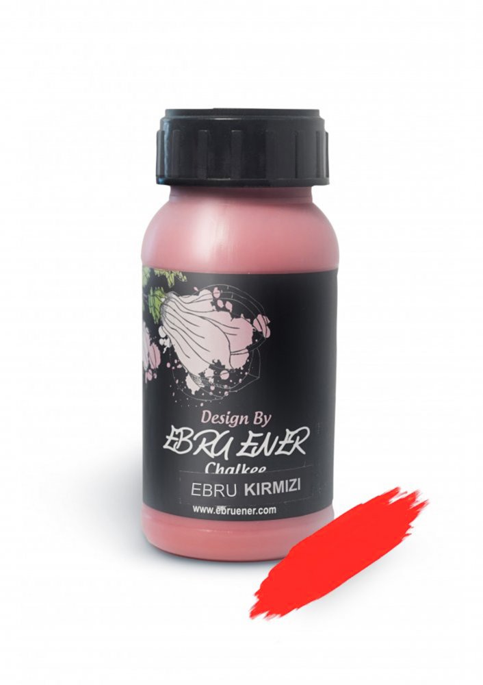 Ebru Ener Chalkee Boya Ebru Kırmızı 250 ml.