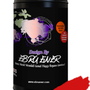 Ebru Ener Anka Vernikli Genel Yüzey Boyası Ebru Kırmızı 1000 gr.