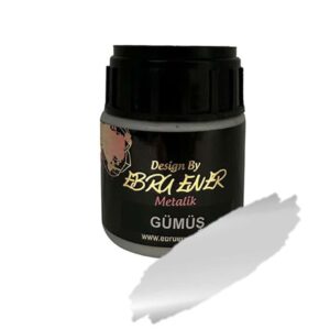Ebru Ener Metalik Boya Gümüş 120 ml.
