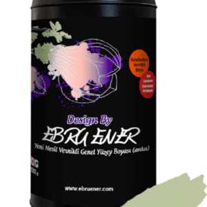 Ebru Ener Anka Vernikli Genel Yüzey Boyası Ihlamur Yeşili 1000 gr.