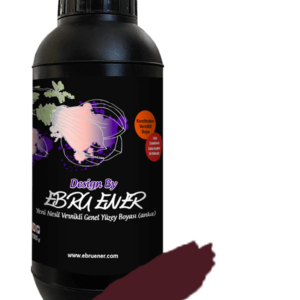 Ebru Ener Anka Vernikli Genel Yüzey Boyası Koyu Bordo 1000 gr.
