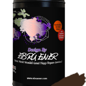 Ebru Ener Anka Vernikli Genel Yüzey Boyası Koyu Kahve 1000 gr.