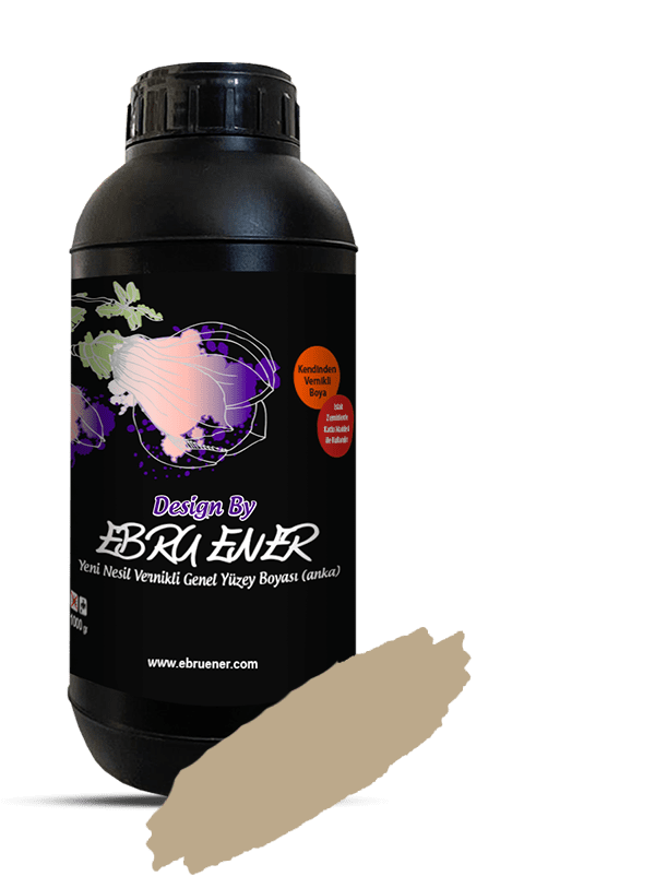Ebru Ener Anka Vernikli Genel Yüzey Boyası Kum Beji 1000 gr.