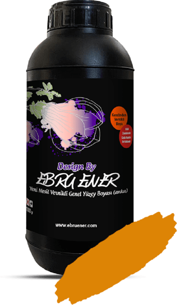 Ebru Ener Anka Vernikli Genel Yüzey Boyası Mango 1000 gr.