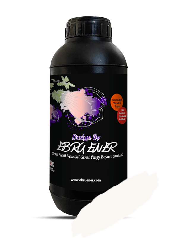 Ebru Ener Anka Vernikli Genel Yüzey Boyası Pamuk Beyaz 1000 gr.