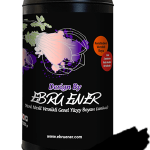 Ebru Ener Anka Vernikli Genel Yüzey Boyası Siyah 1000 gr.