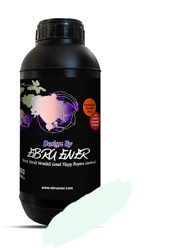 Ebru Ener Anka Vernikli Genel Yüzey Boyası Su Yeşili 1000 gr.