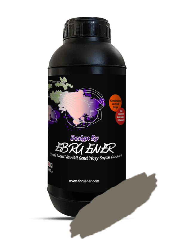 Ebru Ener Anka Vernikli Genel Yüzey Boyası Vizon 1000 gr.